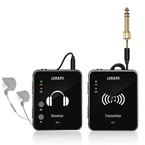 LEKATO インイヤーモニター ワイヤレスシステム 送信機とベルトパック