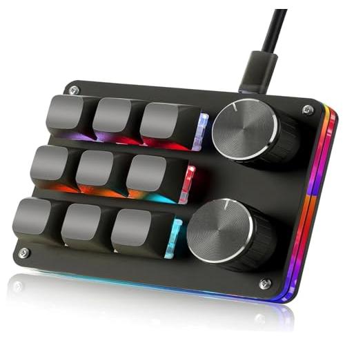 Koolertron 左手デバイス プログラム ノブ付き メカニカルゲーミング