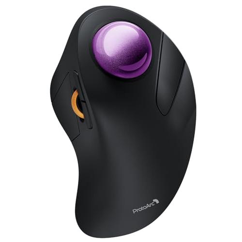 ProtoArc EM03 NL トラックボールマウス 人差し指 静音 無線 2.4Gと