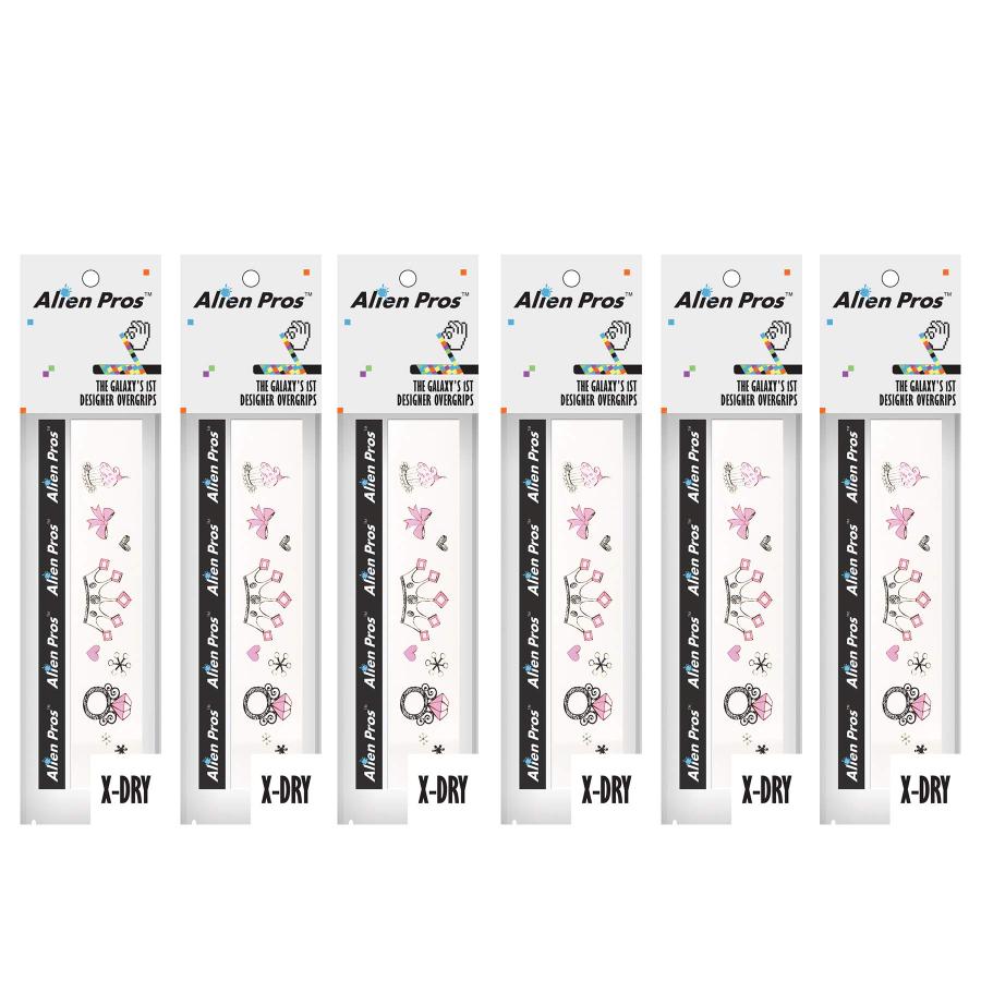 Alien Prosテニスラケットグリップテープ（6グリップ）-カット済みの