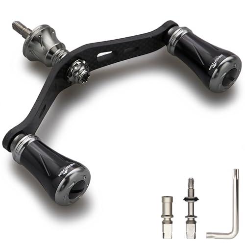 HEIGHTEN 90mm リール ハンドル シマノ ダイワ 通用 1.5K炭素布