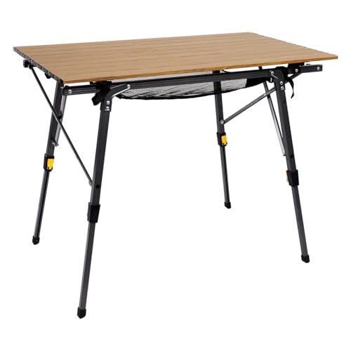 Timber Ridge アウトドアテーブル 折りたたみ 高さ調節 耐荷重30kg
