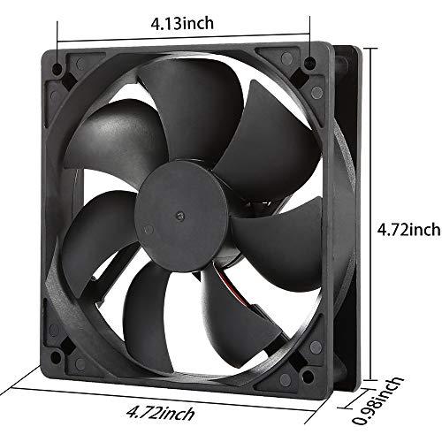 PANO-MOUNTS 冷却ファン120mm 12cm 大風量 12025 DC 12V 120x120x25mm