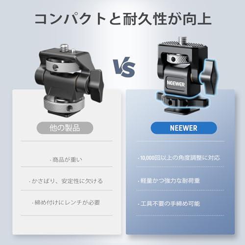 NEEWER カメラモニターマウント コールドシュー付き 1/4ネジ 5~7