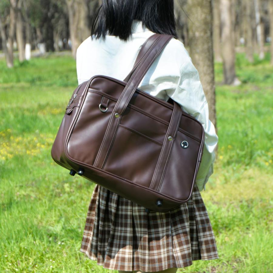 セッビョウ] スクールバッグ スクバ ボストン バッグ 女子 男子 高校生