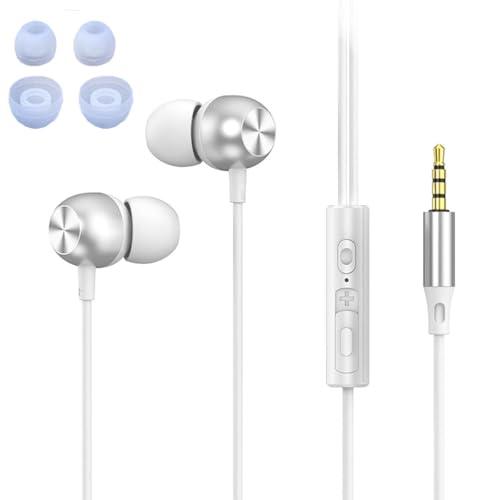 イヤホン 有線イヤホン 3.5mmジャック HIFI音質 音量調整 重低音