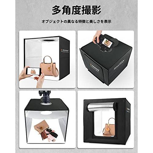 DUCLUS 撮影ボックス 40cm 撮影ブース 折りたたみ、Light Box 簡易