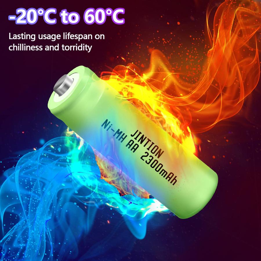 単3形 電池 充電式 ニッケル水素電池2300mAh 1.2V 8本入 約1000回