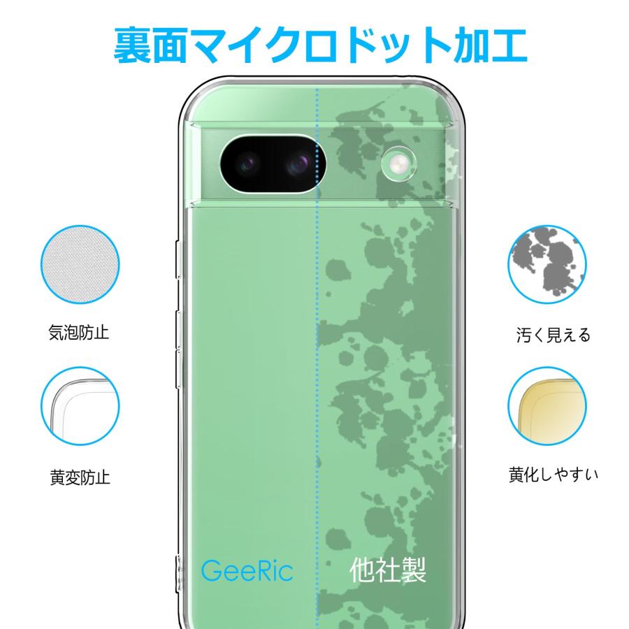 Google Pixel 8A ケース クリア 透明 シリコン グーグル ピクセル8A