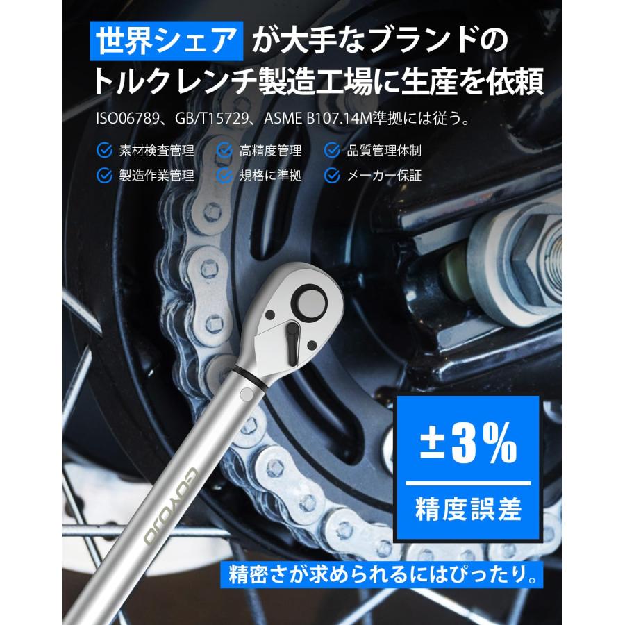 GOYOJO トルクレンチ プレセット型 差込角(3/8 インチ) 5-60N.m GOYOJO トルクレンチ プレセット型 差込角(3/8 インチ) 5-60N.m