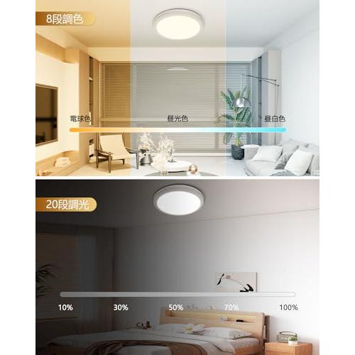 Coizabera LEDシーリングライト 8畳 おしゃれ 天井照明器具 間接光
