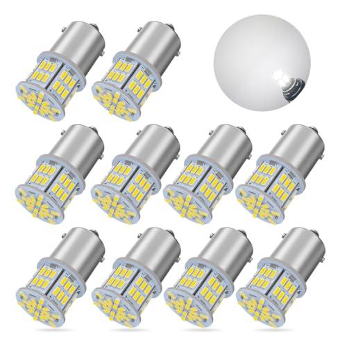 24V車専用S25 LEDシングル ホワイト 爆光 10個 G18 BA15s P21W 54連 3014SMD トラック/ダンプ/バス 大型車 | 