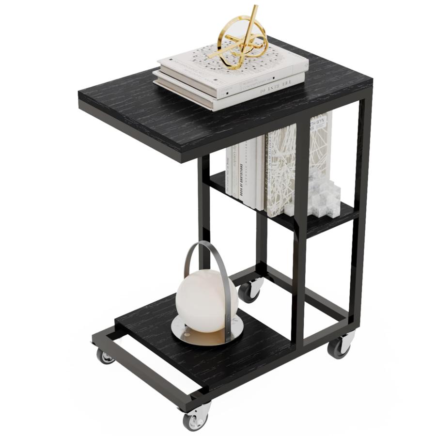 サイドテーブル キャスター付き 機能的 スタイリッシュ サイドテーブル キャスター付き 機能的 スタイリッシュ