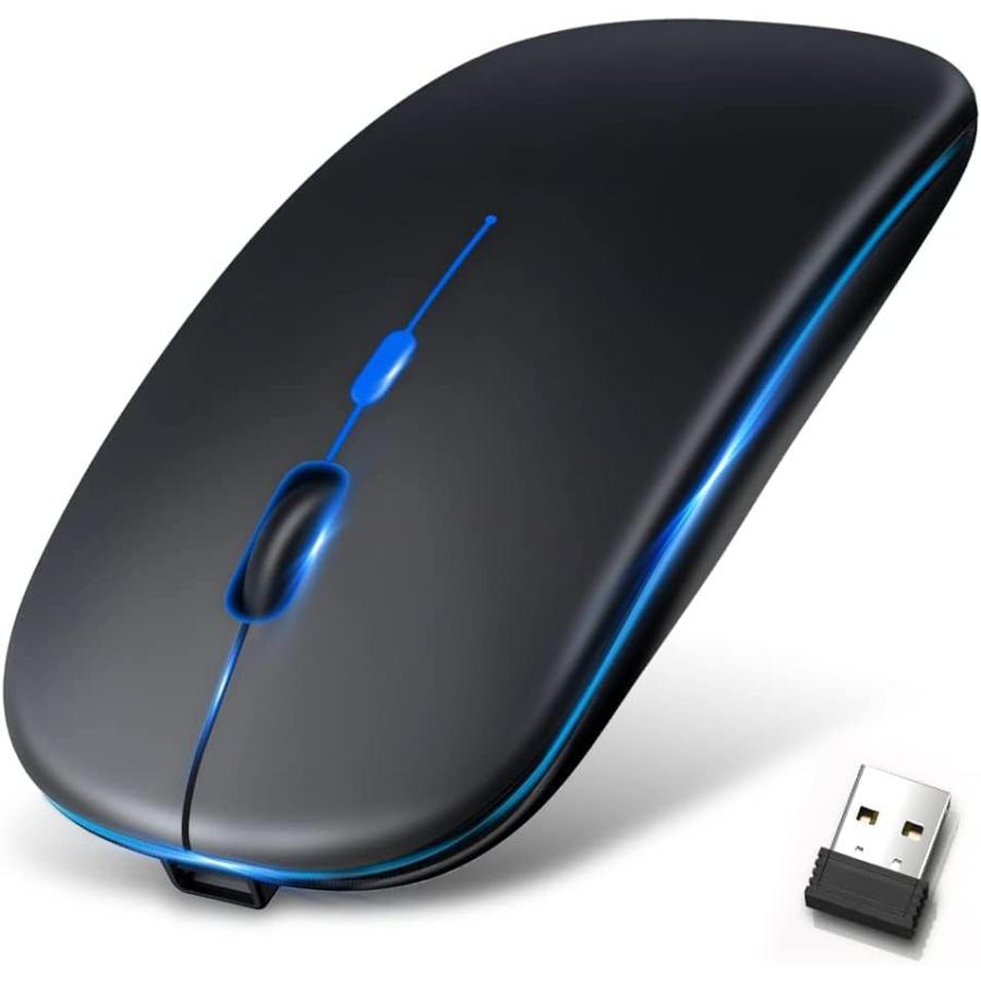 2024極薄型モデル＆Type-C充電式マウス 無線 Bluetooth5.2 ワイヤレス