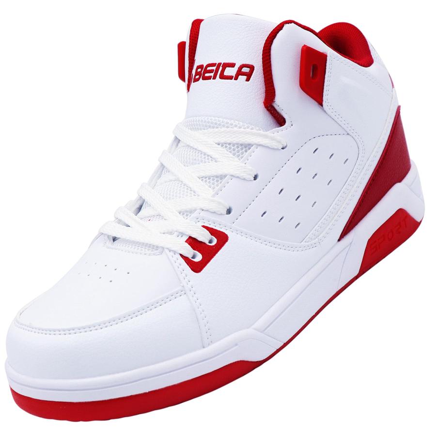 バスケットシューズ レッド/ホワイト ハイカット Nike Zoom バスケットボールシューズ ホワイト/レッド - メルカリ