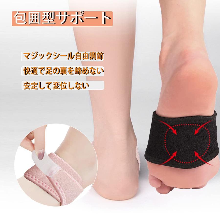 土踏まず サポーター 足用アーチサポーター マジックテープ付き サイズ