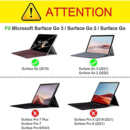 Coque FINTIE Pour Microsoft Surface Go 4/3/2/1 - Housse Multiposition, Fermeture Magnétique, Protection Complète, Noir