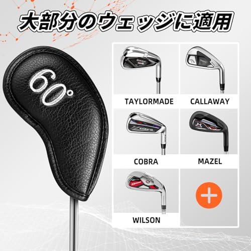 ゴルフウェッジカバー マグネット クラブヘッドカバー セット 3pcs(52