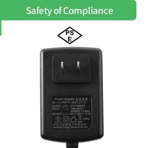 Security-01 2個 PSE取得 AC to DC 12V 3A アダプター 汎用AC
