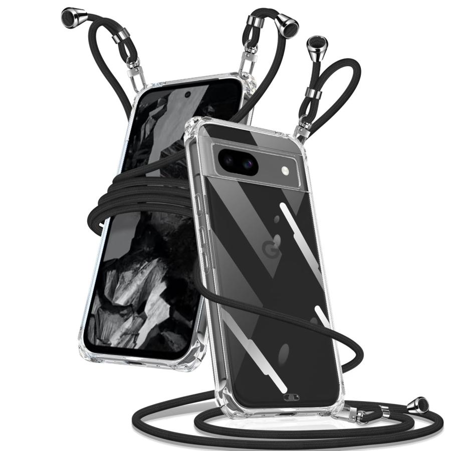 Google Pixel 8a ケース クリア ショルダー ピクセル8a カバー 携帯