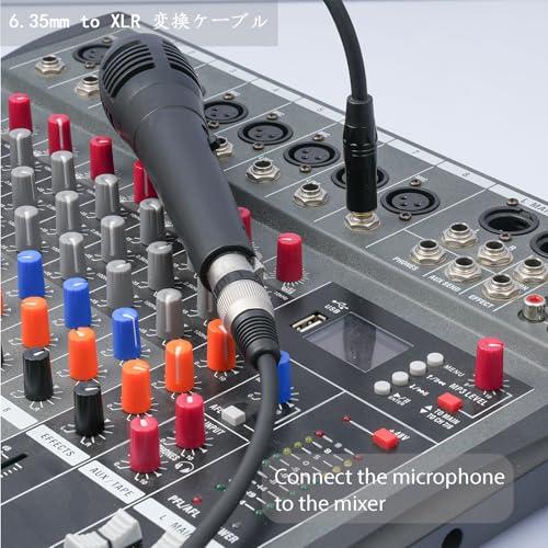 オーディオテクニカ マイクケーブル 6.35mm 変換 xlr ケーブル オス