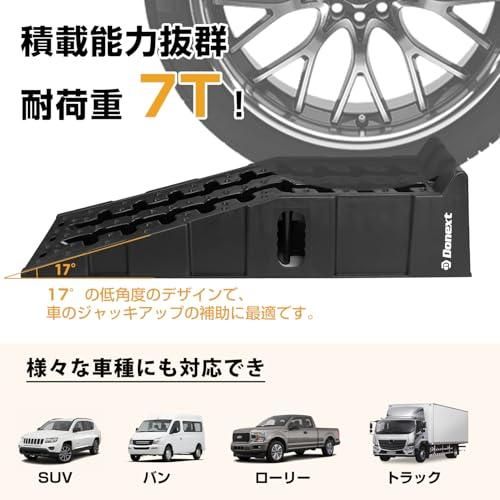 Donext カースロープ 2個セット 7t高耐荷重 ハイリフト 17.5cm 傾斜17