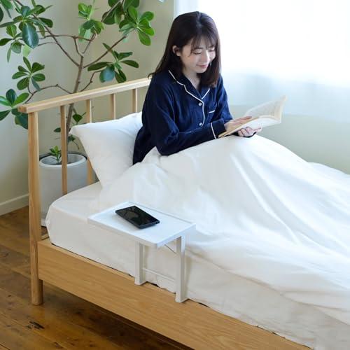山善(YAMAZEN) ベッドガード 大人 落下防止 折りたたみ棚付き 布団ずれ