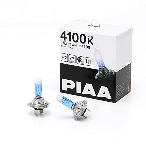 PIAA (ピア) 車用 バルブ ヘッドランプ/フォグランプ用 ハロゲンバルブ H7 4100K セレストホワイト 車検対応 2個入 12V 55