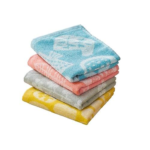 コスギゼン(Kosugizen) フェイスタオル 北欧調 マトカ 34×80cm 4柄組