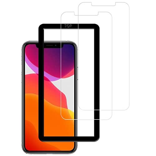 2枚セットガイド枠付き KPNS 日本素材製 強化ガラス iPhone11 Pro Max