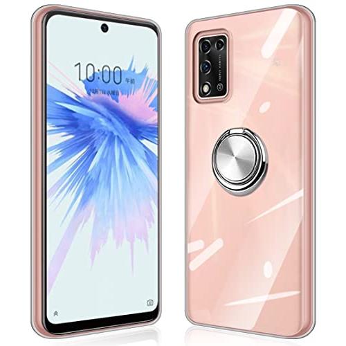 ZTE Libero 5G II ケース 耐衝撃 シリコン クリア TPU リング付き