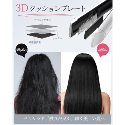 KEYNICE コードレスヘアアイロン ストレート コードレス メンズ ミニ