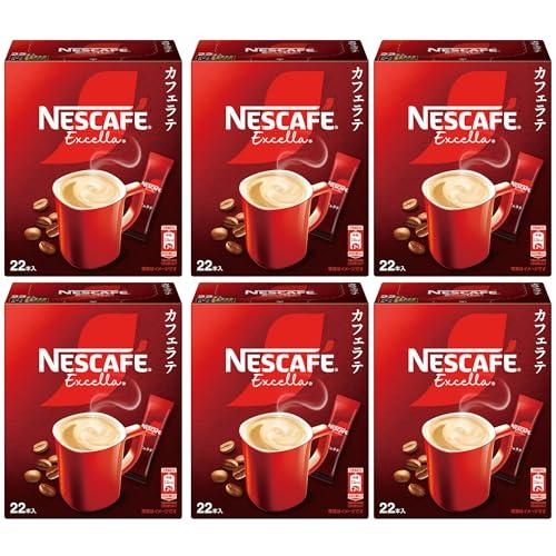 スティックコーヒー 大容量 ネスカフェ エクセラ 22本×6箱カフェラテ