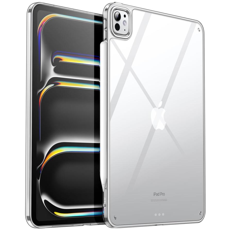 JEDirect iPad Pro用 11インチ M4 (2024) クリアケース 黄変防止 透明