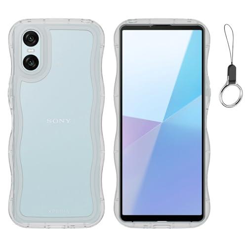 HILEGENER for Xperia 10 VI かわいい ケース うねうね 耐衝撃