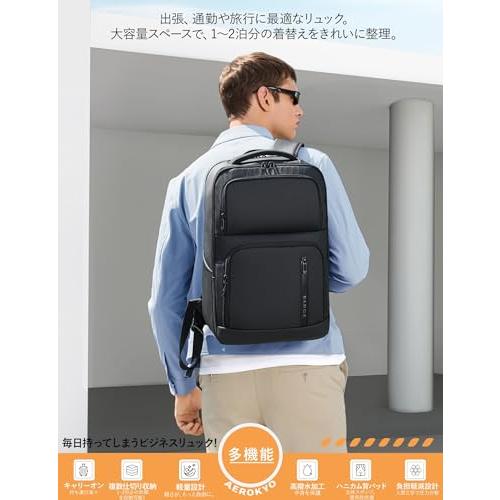 Aerokyo] ビジネスリュック リュック メンズ 大容量 防水 軽量 バック