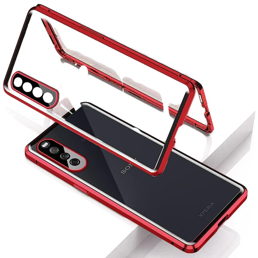 Xperia5 III ケース 両面強化ガラス クリア SO-53B/SOG05