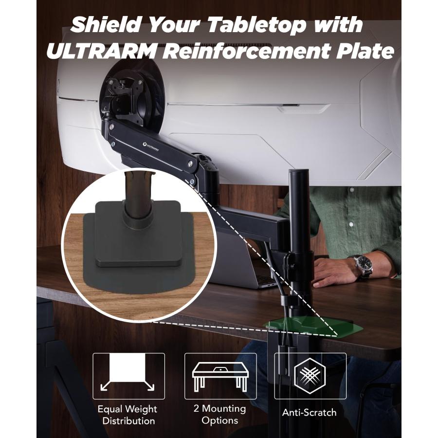 Amazonベーシック　モニターアーム　 デスク補強プレート Amazonベーシック モニターアーム デスク補強プレート