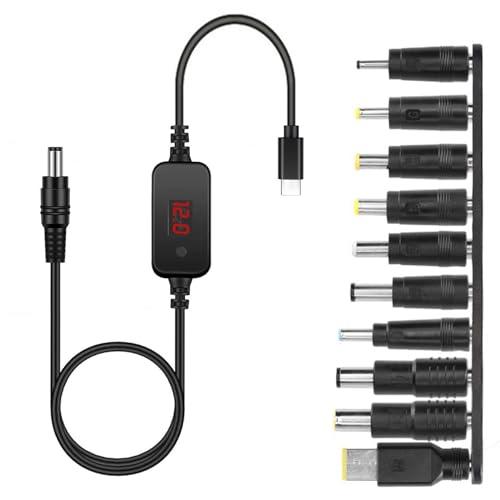 YACHUN USB C-DC PDアダプタケーブル 変換プラグ付き 5.5x2.5mm