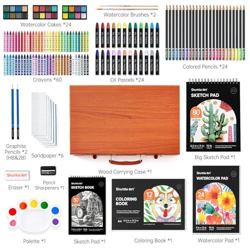 Shuttle Art お絵かきセット アートセット 画材セット 149点 色鉛筆