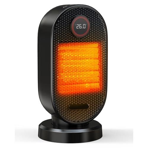 セラミックヒーター 小型 速暖 人感センサー付き ECO恒温モード 2025冬