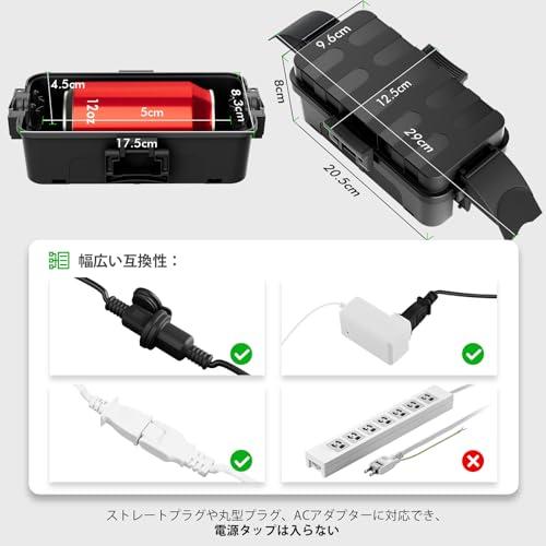 RESTMO 防水 コンセントボックス IP55雨よけ シールドカバー付き