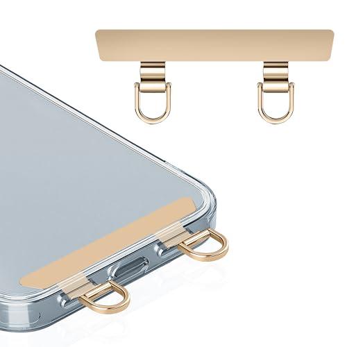 ZXZone ストラップホルダー 2口タイプ スマホ 浮きにくい折り曲がれ