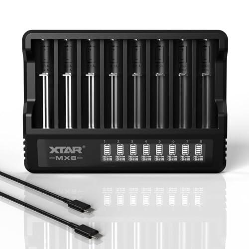 XTAR MX8電池充電器 単三・単四 1.5Vリチウムとニッケル水素電池 3.6V