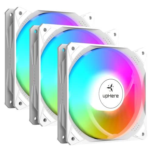 Novonest PCケースファン 120mm 高性能 静音 ファン LEDファン 虹色