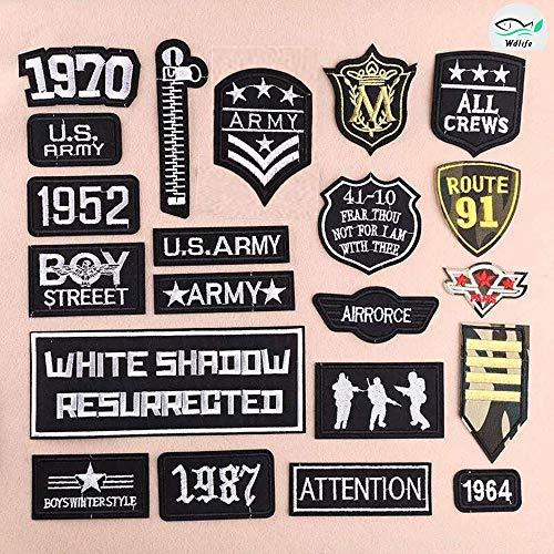 Wdlifeワッペン アップリケ アイロンワッペン刺繍 ミリタリーワッペン