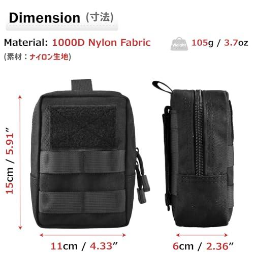 Azarxis Molleポーチ EDCポーチ ユーティリティポーチ 小物・財布