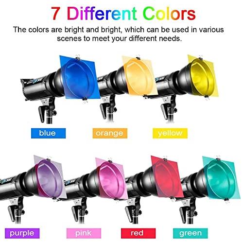 照明用カラーフィルター 7色ライティングフィルターセット 透明色補正