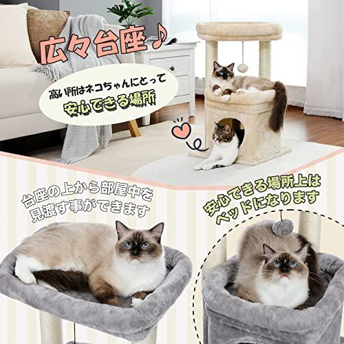 PAWZ Road キャットタワー ミニ 猫タワー 小型 低い 小さめ 据え置き 人気 爪とぎポール 爪研ぎ 麻紐 猫のおもちゃ コンパクト 省 |  | 02