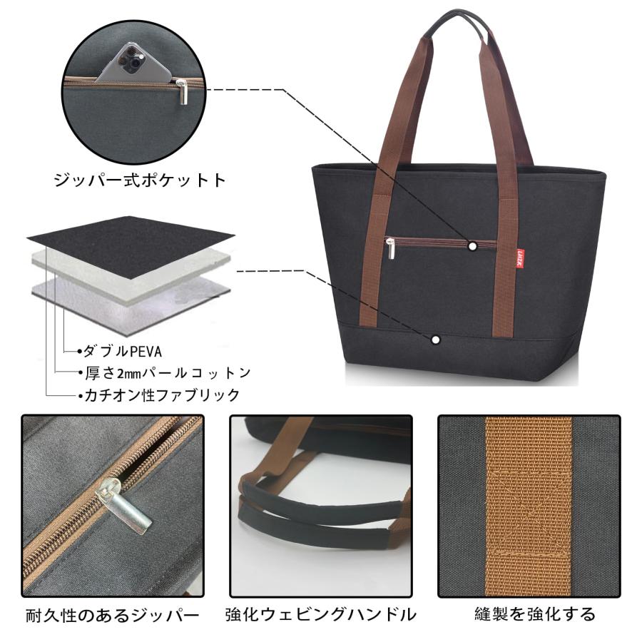LHZK] 保冷バッグ エコバッグ 折りたたみ式 トートバッグ ランチバッグ